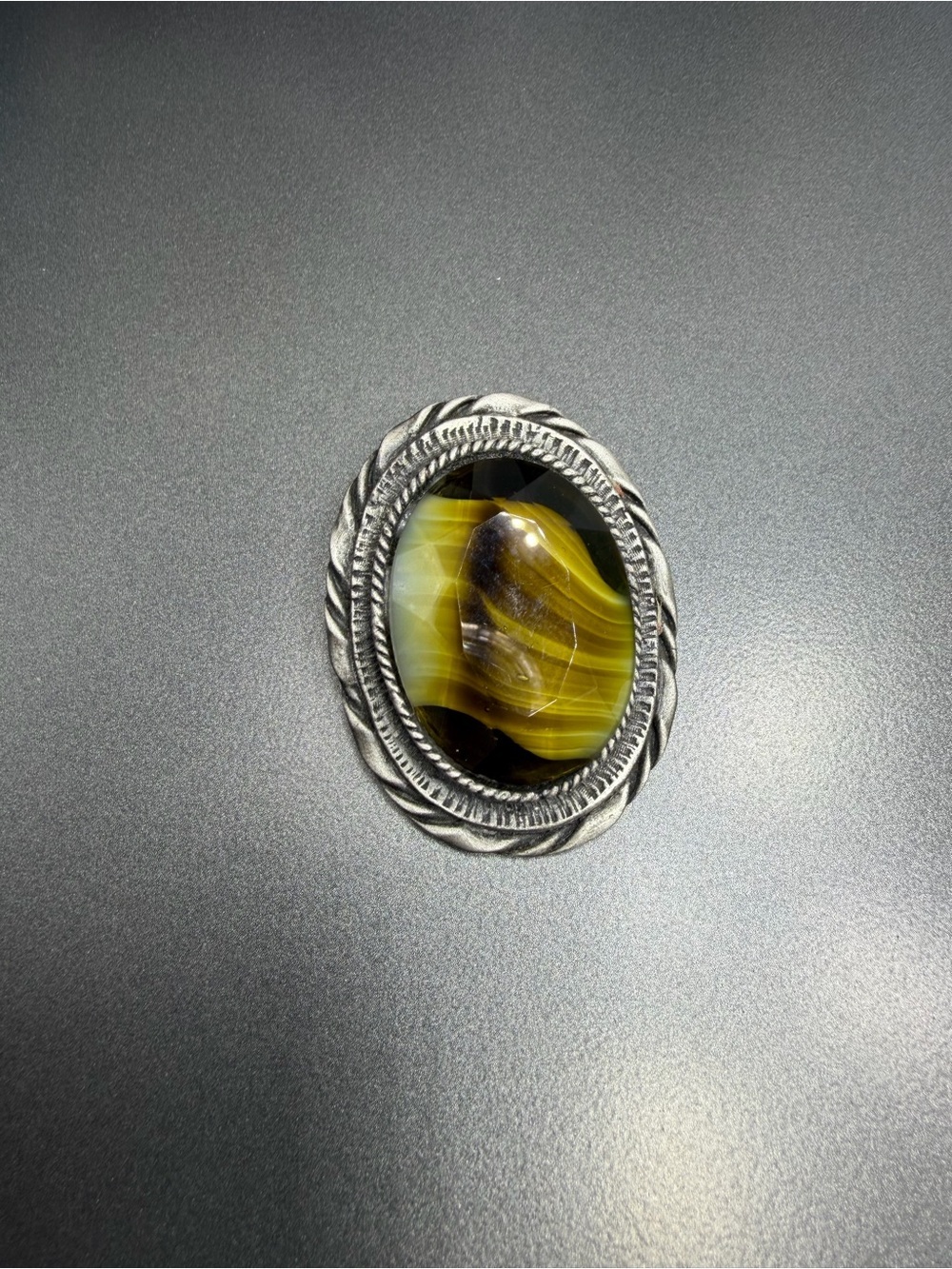 🔥2/$100 Vintage Schrager  Art Glass Brooch #59SB